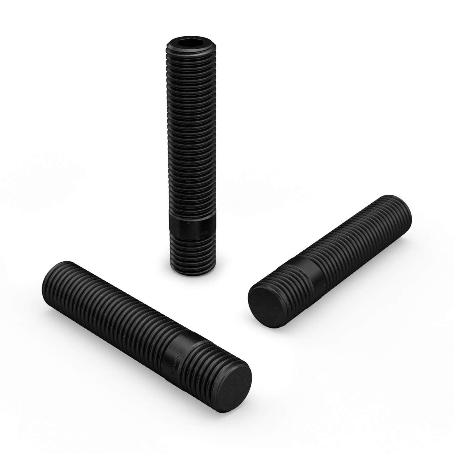20Pcs Black Wheel Stud Conversion - 12X1.5 To 12X1.5, 33Mm Shank Length - Compatible With Bmw 128I 135I 318I 320I 325I 328I 335I M3 525I 528I 530I 535I M5 Z3 Z4 E36 E46 E60 E90 E92 E93